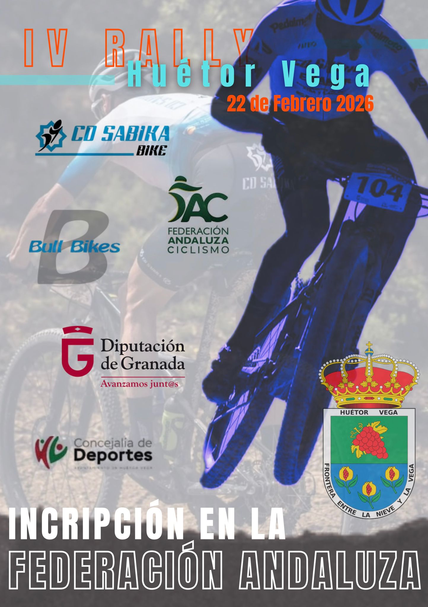 Huétor Vega dará continuidad al Circuito Provincial BTT Rally Diputación de Granada 2026