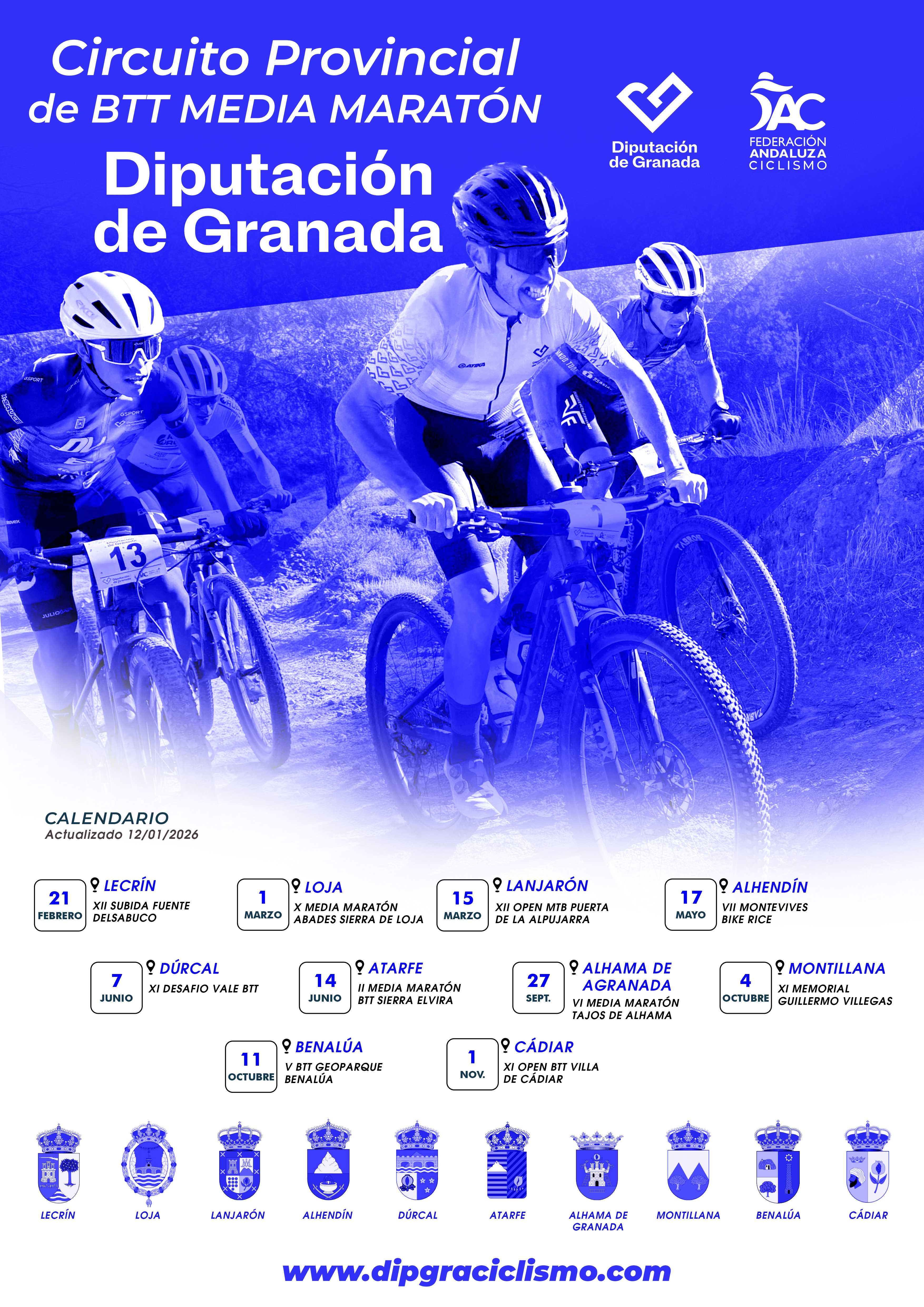 Lecrín, punto de partida del Provincial de Media Maratón Diputación de Granada