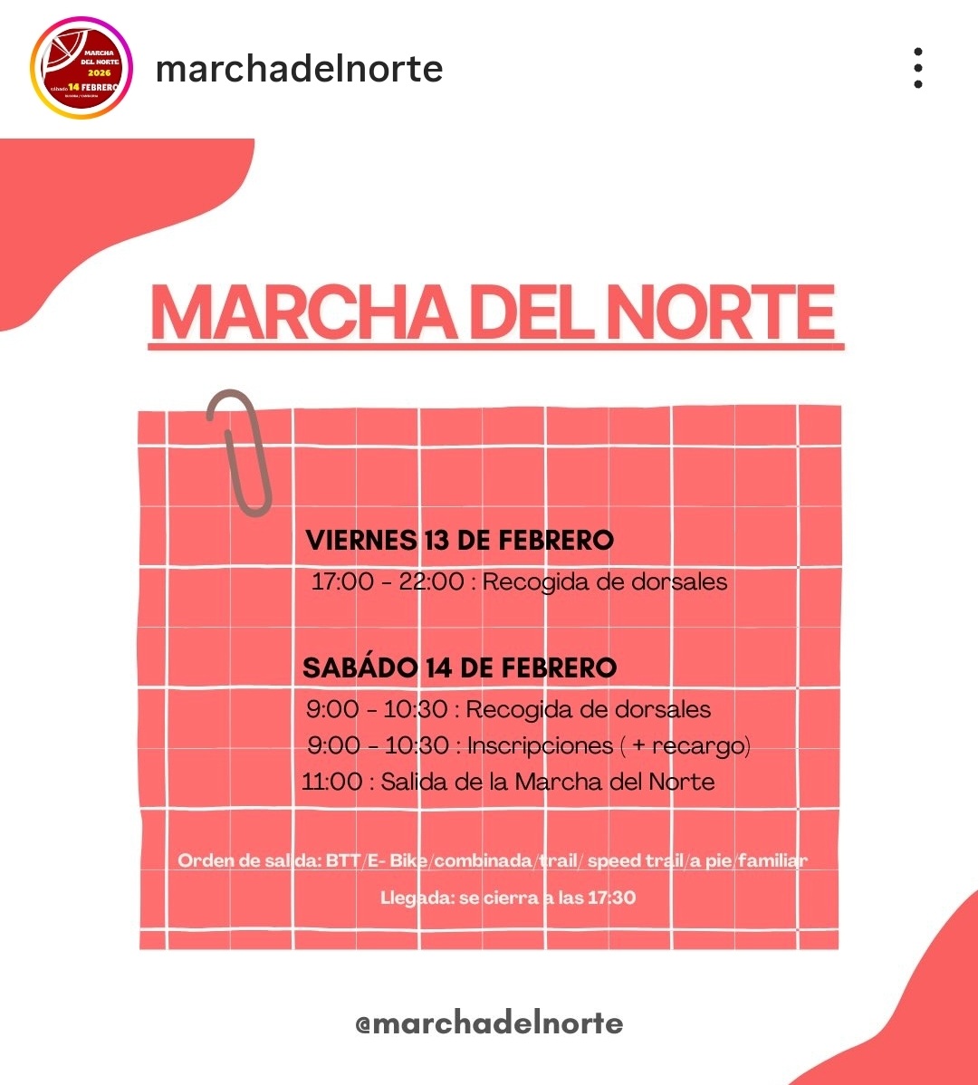 La XIII Marcha del Norte se celebra el sábado
