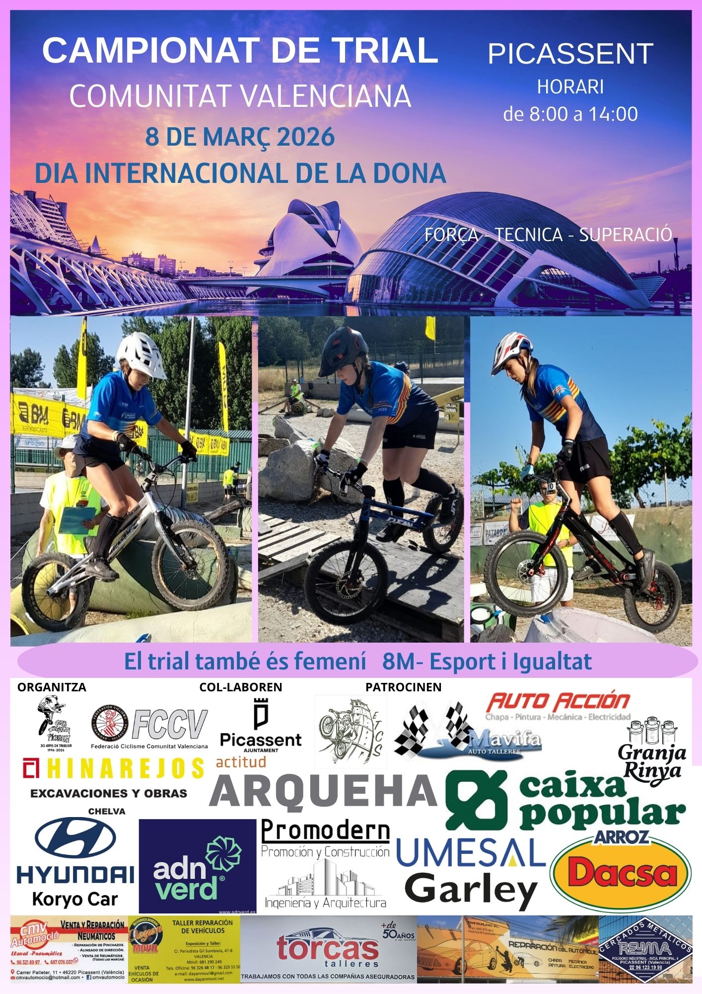 Abiertas las inscripciones para el Campeonato Autonómico de Trial de la Comunitat Valenciana en Picassent