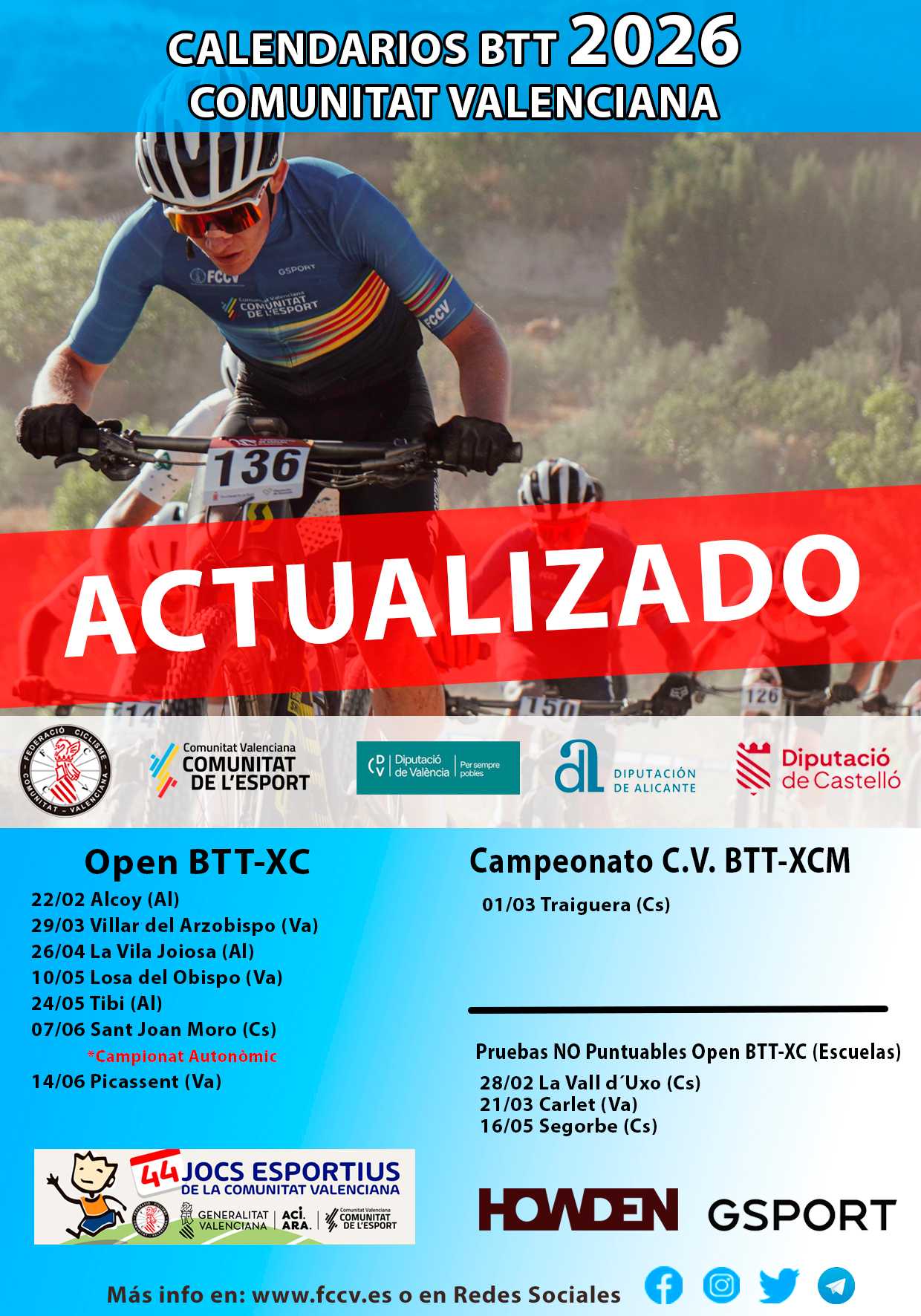 Este fin de semana arranca el Open BTT XC con seis citas en el calendario y nuevos horarios de salidas