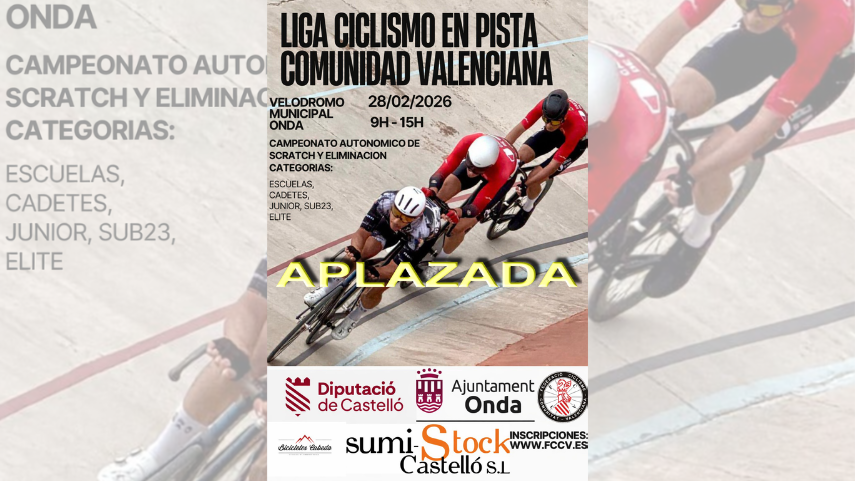 Aplazada-la-Liga-de-Pista-y-el-Campeonato-Autonomico-de-Scratch-y-Eliminacion-previstos-en-Onda-el-28-de-febrero