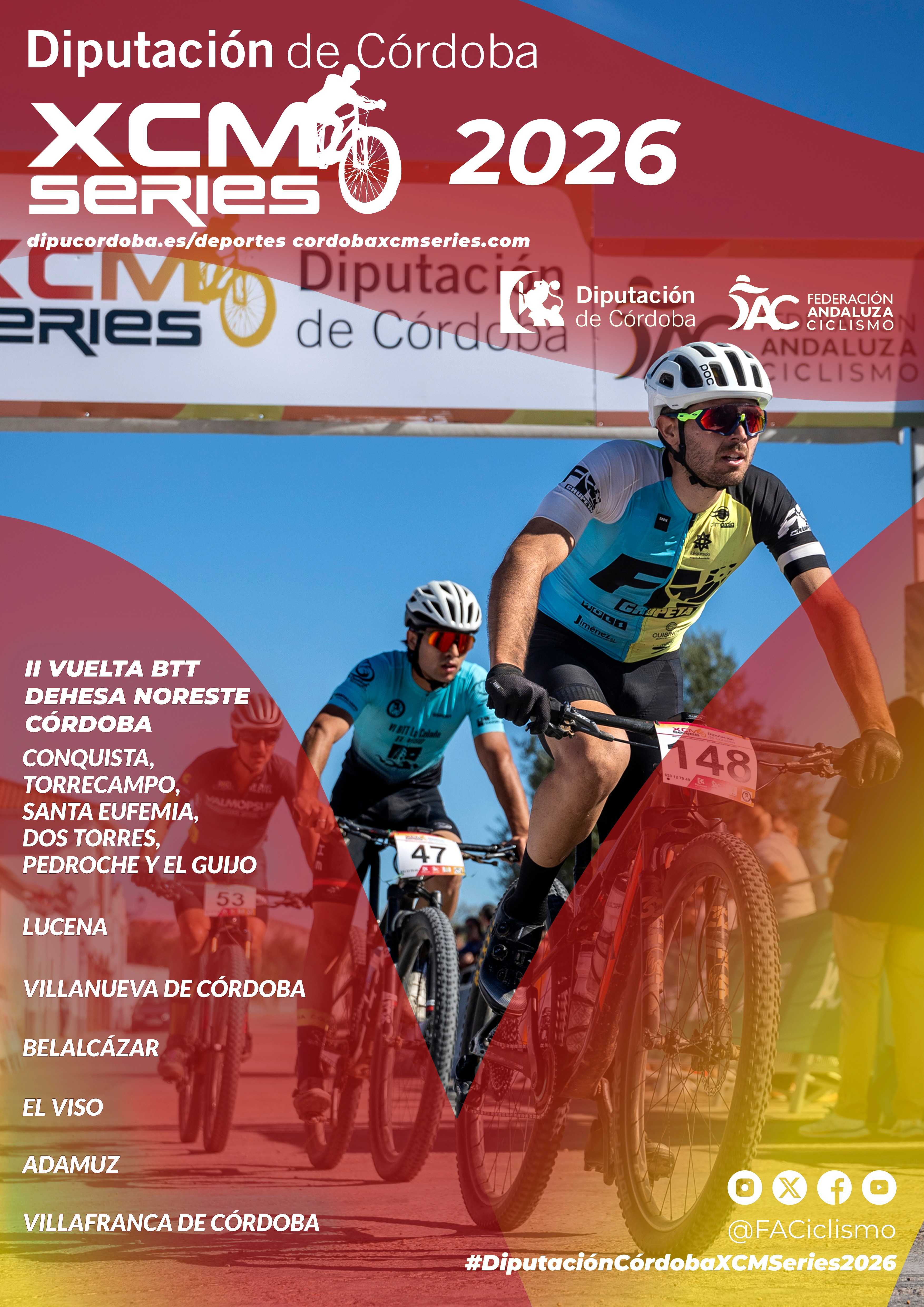 Confirmadas las pruebas de las ‘DiputaciónCórdoba XCM Series 2026’