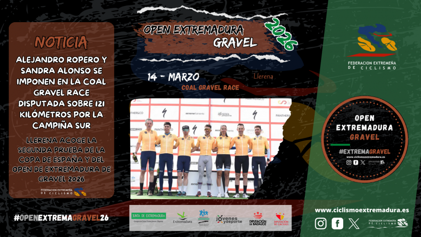 ALEJANDRO-ROPERO-Y-SANDRA-ALONSO-SE-IMPONEN-EN-LA-COAL-GRAVEL-RACE-DISPUTADA-SOBRE-121-KILoMETROS-POR-LA-CAMPINA-SUR