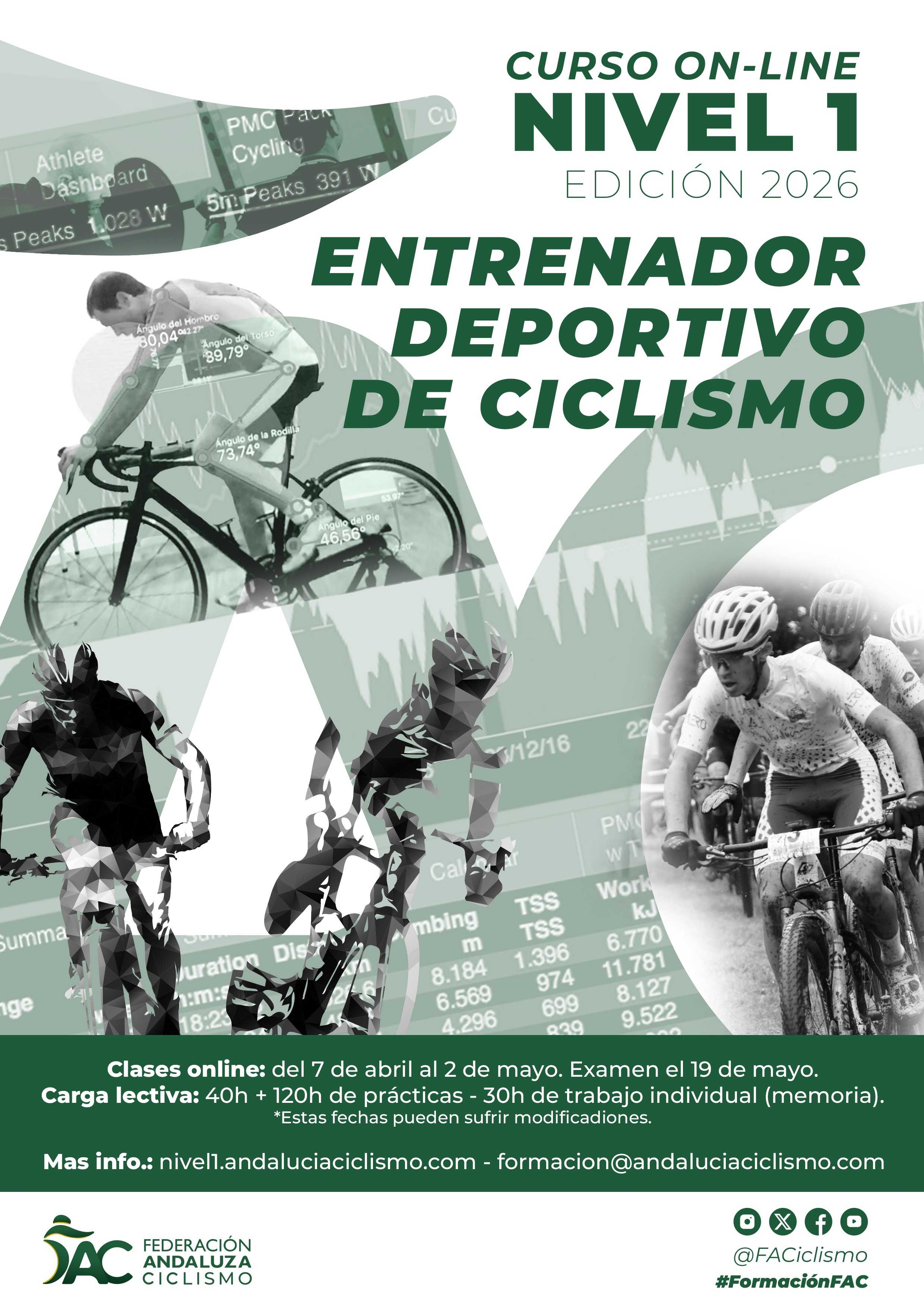 Abierta convocatoria para el Curso Online de Entrenador Deportivo de Ciclismo Nivel 1 2026
