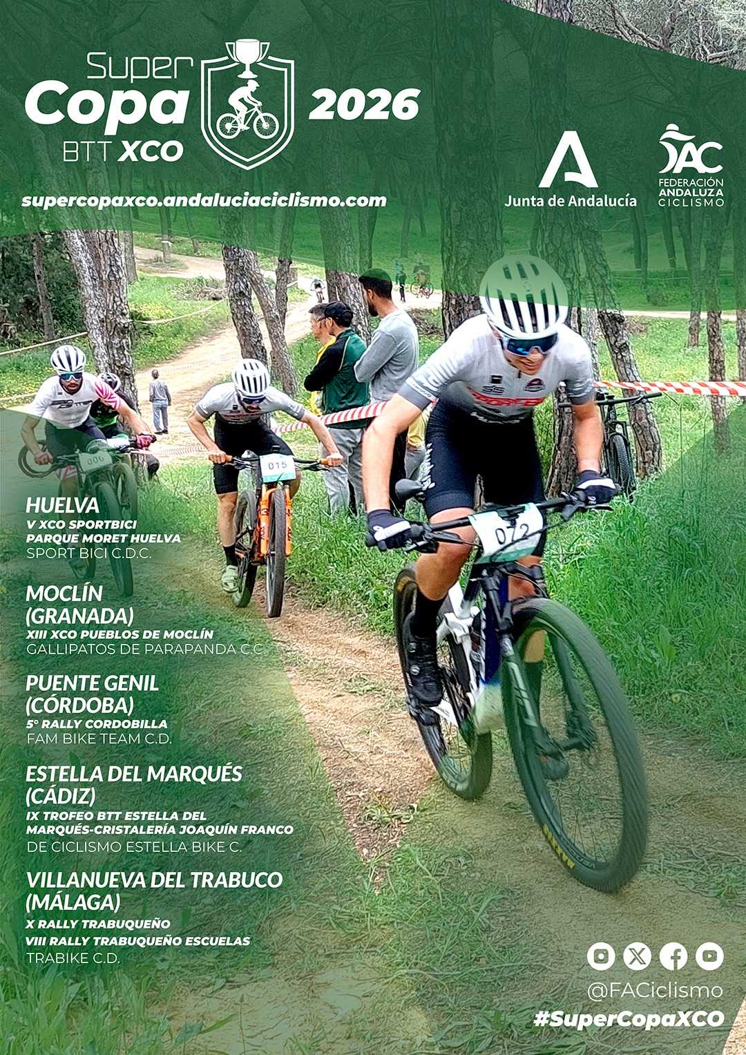 Espectáculo asegurado en Moclín con la segunda cita de la Supercopa XCO