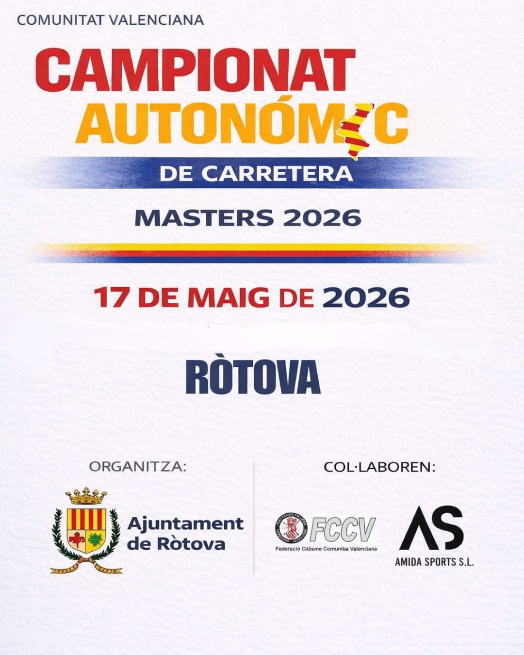 Abiertas las inscripciones para el Campeonato Autonómico de ruta máster masculino