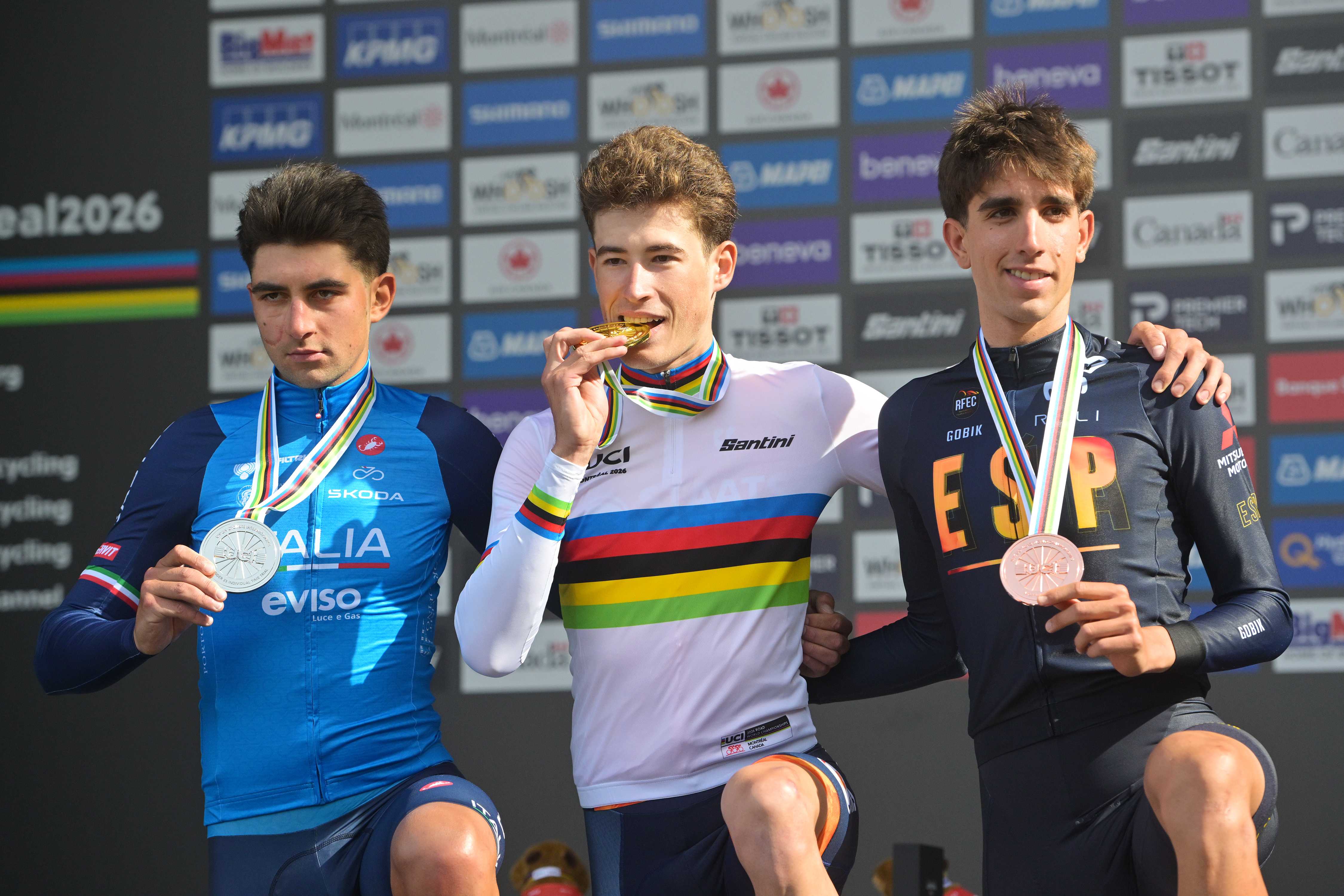 El Pelotón Héctor Álvarez conquista el bronce en la CRI Sub-23 y estrena el medallero español en Montreal imagen