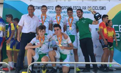 El-oro-para-la-Seleccion-Andaluza-Cadete-Masculina-de-Ruta-cierra-los-Campeonatos-de-Espana-Escolares